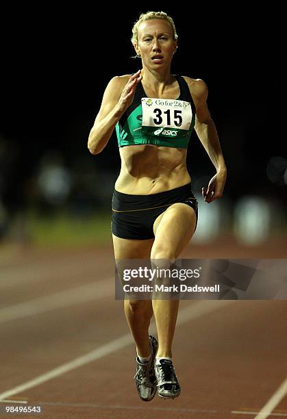 Tamsyn Lewis of VIC competes in the Womens 400 Metres Open Preliminaries during day one of the Australian Athletics Championships at Western...