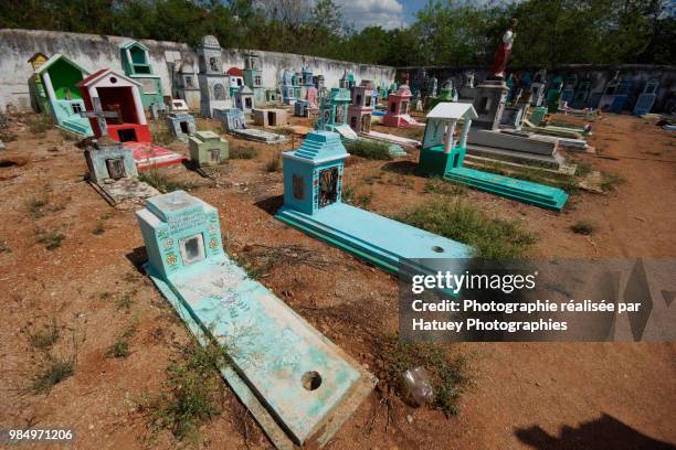 hoctun, a mayan cemetery in yucatan - hatuey photographies 個照片及圖片檔