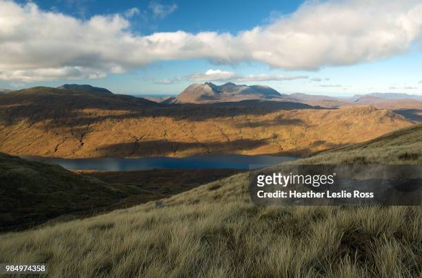 an teallach, wester ross, scottish highlands - wester ross stock pictures, royalty-free photos & images