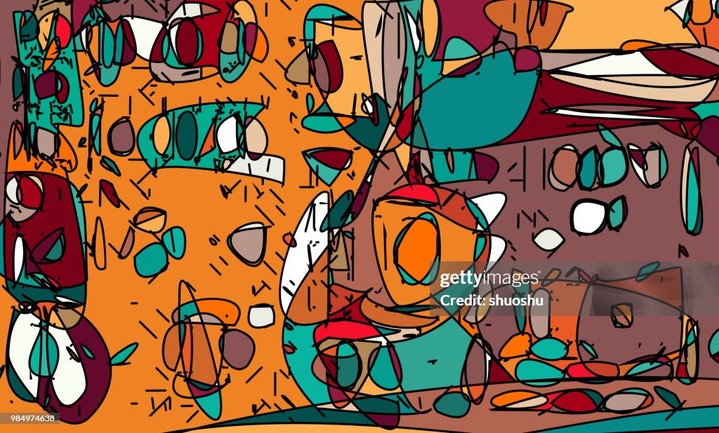 Art Digital Graffiti Pattern High-Res Vector Graphic - Getty Images