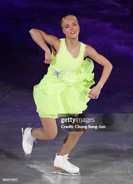 Kiira Korpi of Finland performs during Festa on Ice 2010 at Olympic gymnasium on April 16, 2010 in Seoul, South Korea.