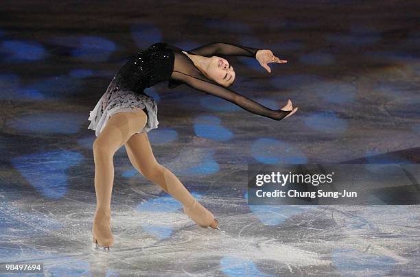 Yu-na Kim of South Korea performs during Festa on Ice 2010 at Olympic gymnasium on April 16, 2009 in Seoul, South Korea.