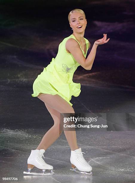 Kiira Korpi of Finland performs during Festa on Ice 2010 at Olympic gymnasium on April 16, 2010 in Seoul, South Korea.