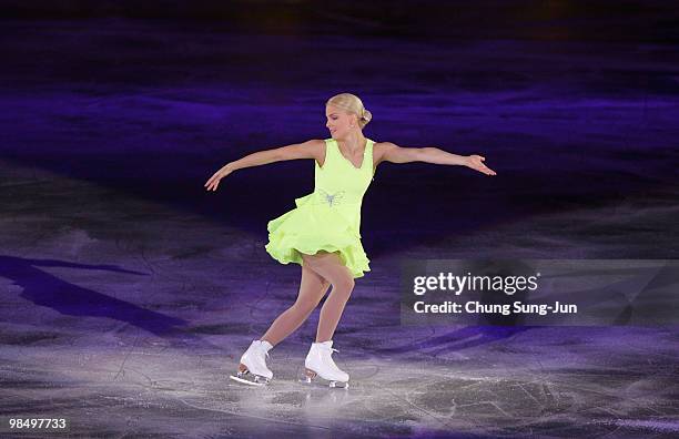 Kiira Korpi of Finland performs during Festa on Ice 2010 at Olympic gymnasium on April 16, 2010 in Seoul, South Korea.