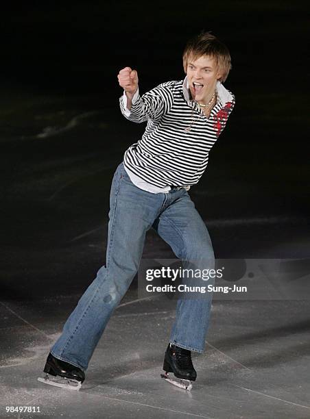 Tomas Verner of Czech Republic performs during Festa on Ice 2010 at Olympic gymnasium on April 16, 2010 in Seoul, South Korea.