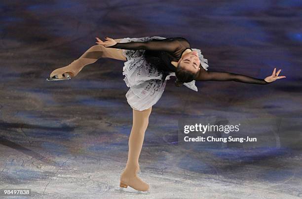 Yu-na Kim of South Korea performs during Festa on Ice 2010 at Olympic gymnasium on April 16, 2010 in Seoul, South Korea.