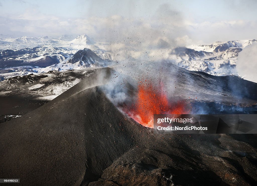 Volcano Erupts In Iceland