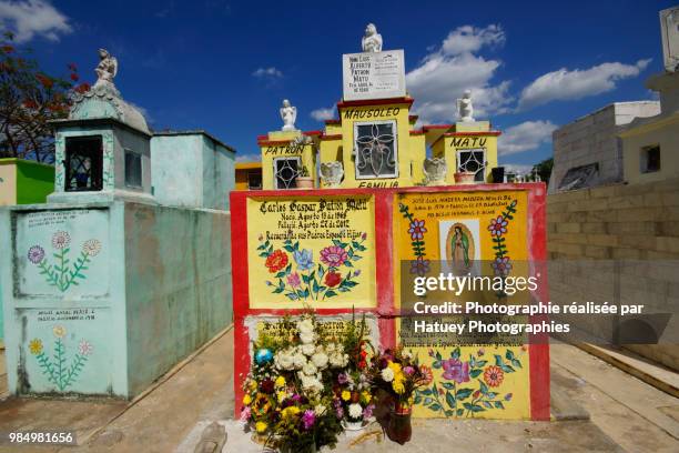 hoctun, a mayan cemetery in yucatan - hatuey photographies 個照片及圖片檔