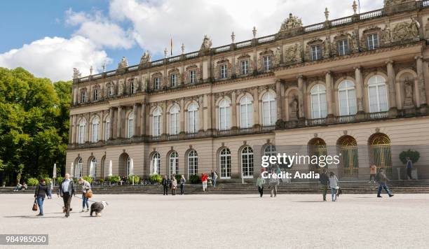 Herrenchiemsee , built by Ludwig II of Bavaria on Herreninsel, an island in the Chiemsee lake, is a replica of the Palace of Versailles.