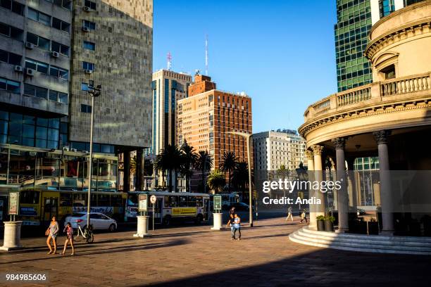 Montevideo, the neoclassical Solis Theatre , with seating for up to 1.600 spectators, situated close to the Plaza Independenza , here in the...