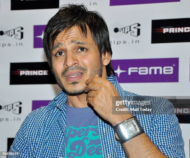 Vivek Oberoi meets his fans at a promotional event for his film Prince in Mumbai on April 14, 2010.