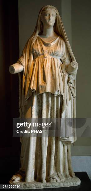Cleopatra VII Philopator . Queen of Ptolemaic Kingdom of Egypt. Statue from Prusias ad Hypium city, Turkey. 2nd century AD. Istanbul Archaeological...