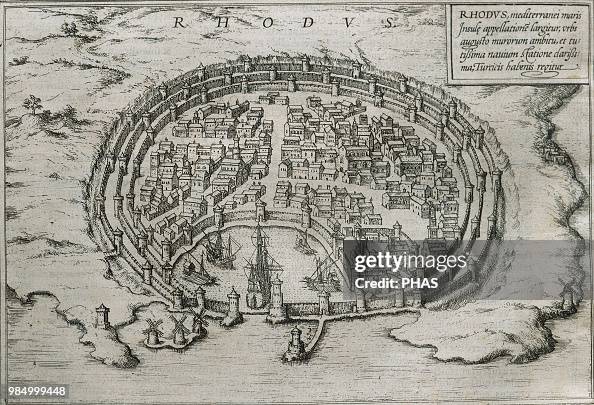 Where Was Rhodes History of the Island of Rhodes. View of Rhodes. Theater of the main ...