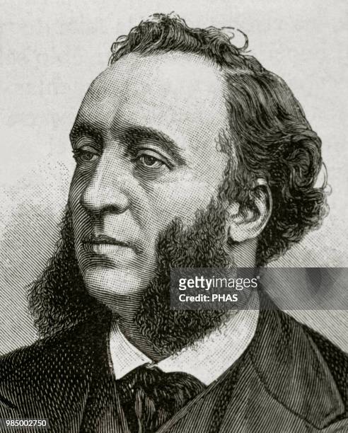 Jules Ferry . French statesman and republican. Portrait. Engraving by Cremer.