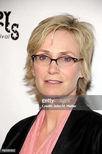 Actress Jane Lynch attends the L.A. Comedy Shorts Film Festival at the Downtown Independent Theater on April 15, 2010 in Los Angeles, California.