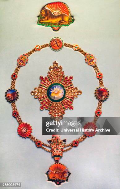 Order of the Lion and the Sun. Iran, Tehran Dated 1826-27. Fath Ali Shah created this order in 1810, to match the orders of chivalry current in...