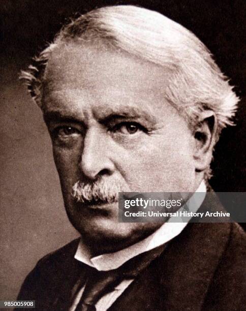 Photographic portrait of David Lloyd George a British Liberal politician and statesman. Dated 20th Century.