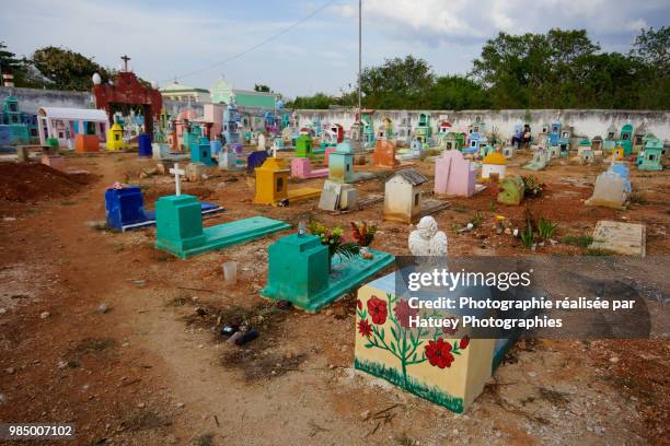 hoctun, a mayan cemetery in yucatan - hatuey photographies stock pictures, royalty-free photos & images