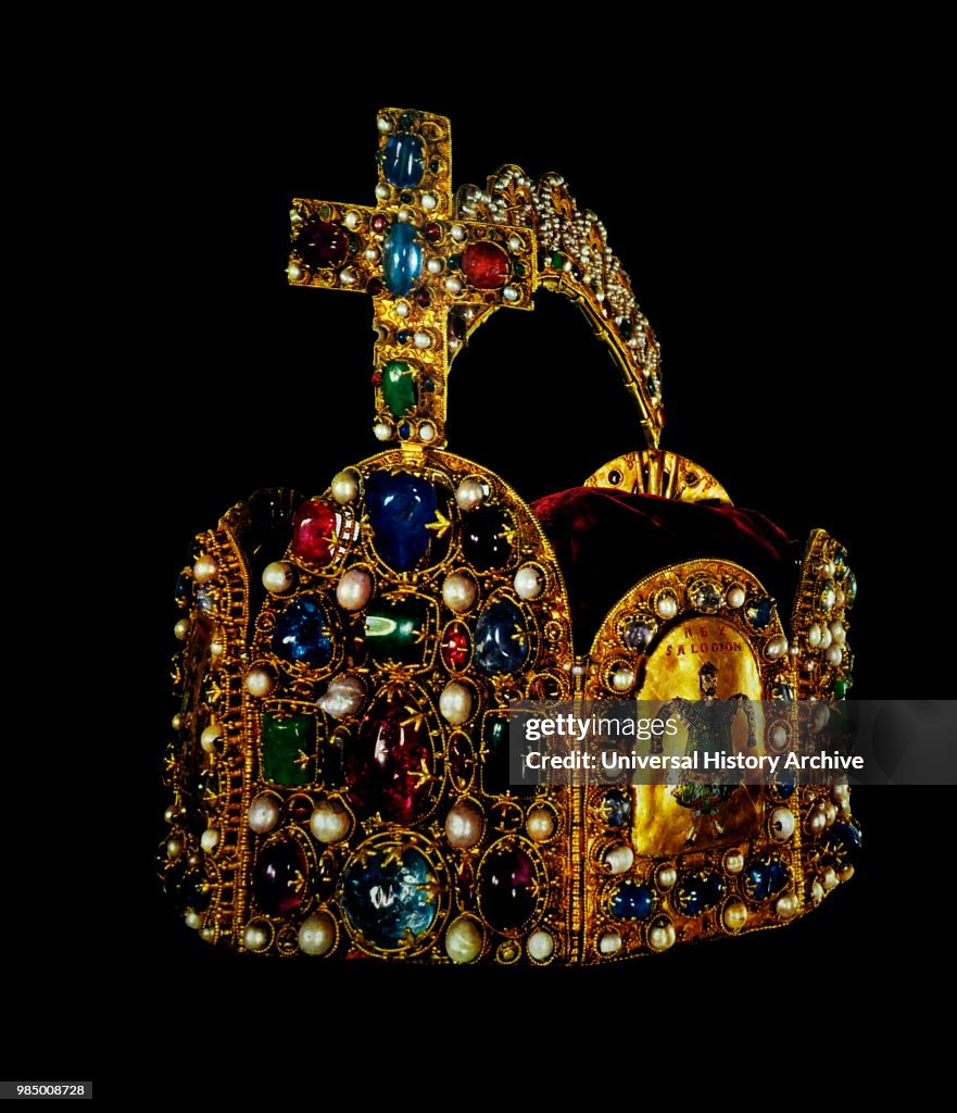 Corona Radiata Rome Imperial Crown from the regalia of the Holy Roman Empire. Dated 11th ...