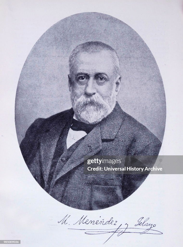 Marcelino Menendez Pelayo.