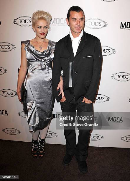 Gwen Stefani and Gavin Rossdale attends the Tod's Beverly Hills Reopening To Benefit MOCA at Tod's Boutique on April 15, 2010 in Beverly Hills,...