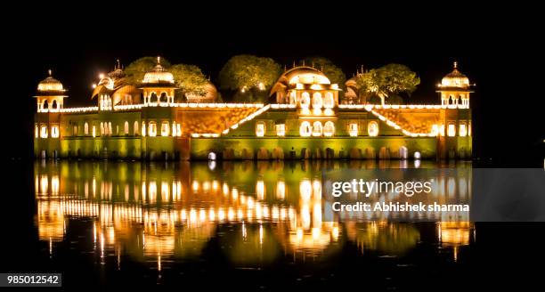 jal mahal - jal mahal stock pictures, royalty-free photos & images
