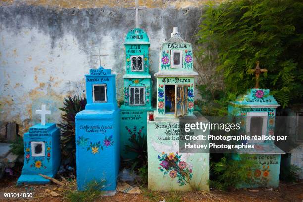 hoctun, a mayan cemetery in yucatan - hatuey photographies stock pictures, royalty-free photos & images