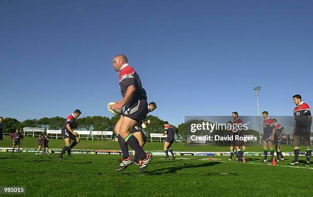 Phil Vicory of the Lions takes part in training at Brookvale Oval, Sydney, Australia. DIGITAL IMAGE Mandatory Credit: Dave Rogers/ALLSPORT