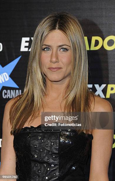 Actress Jennifer Aniston attends the premiere of "The Bounty Hunter" at Callao Cinema on March 30, 2010 in Madrid, Spain.