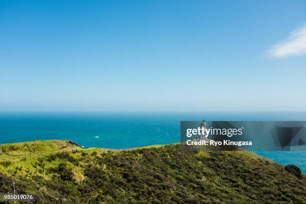 cape reinga - cape reinga lighthouse stock pictures, royalty-free photos & images