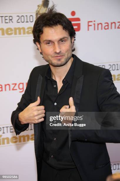 Director Simon Verhoeven arrives to the Jupiter Award ceremony at the 'Puro Sky Lounge' on April 16, 2010 in Berlin, Germany.