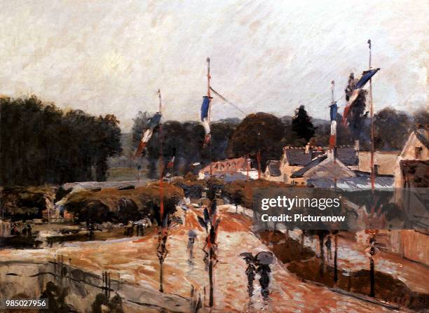 The Fourteenth of July at Marly-le-Roi, Sisley, Alfred.