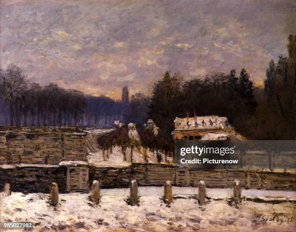 The Watering Place at Marly-le-Roy: Snow, Sisley, Alfred.