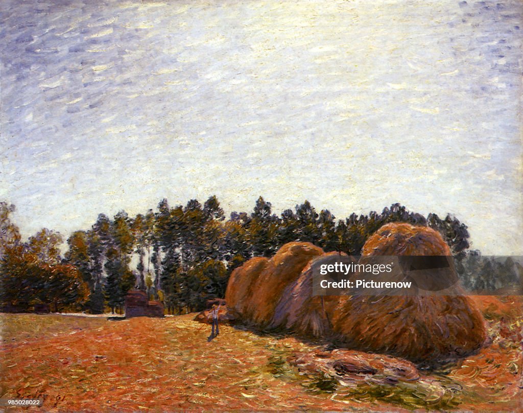 Haystacks at Moret, Morning