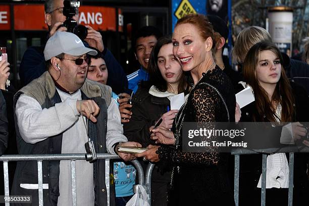 Actress Andrea Sawatzki attends the 'Jupiter Award' at Europacenter on April 16, 2010 in Berlin, Germany.