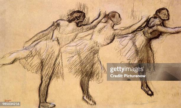 Ballerinas in Arabesque, Degas, Edgar.