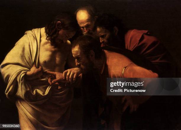 Doubting Thomas, Caravaggio, Michelangelo M..