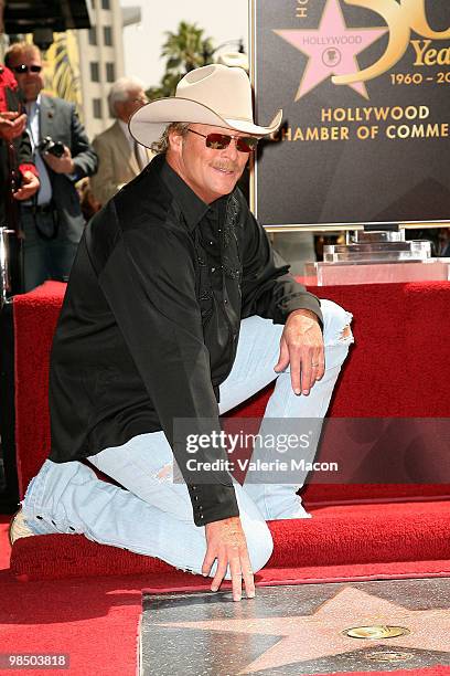 Country singer Alan Jackson attends his Hollywood Walk Of Fame Induction Ceremony on April 16, 2010 in Hollywood, California.