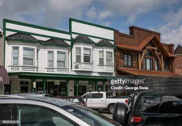 The quaint and historic downtown shops in this transcontinental railroad hub are viewed on June 22 in Whitefish, Montana. Home to Glacier National...