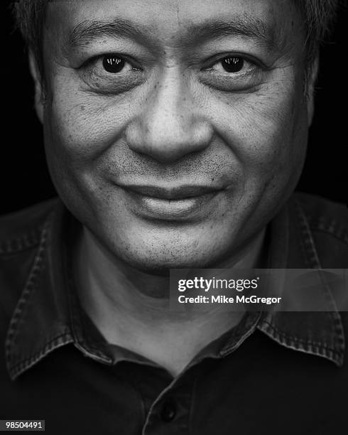 Film director Ang Lee at a portrait session in New York City on January 27, 2010 for DGA Quarterly Magazine.