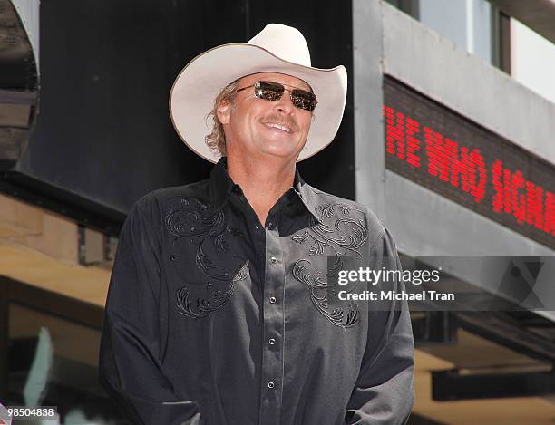 Country superstar Alan Jackson attends the Hollywood Walk Of Fame star ceremony honoring him held on April 16, 2010 in Hollywood, California.