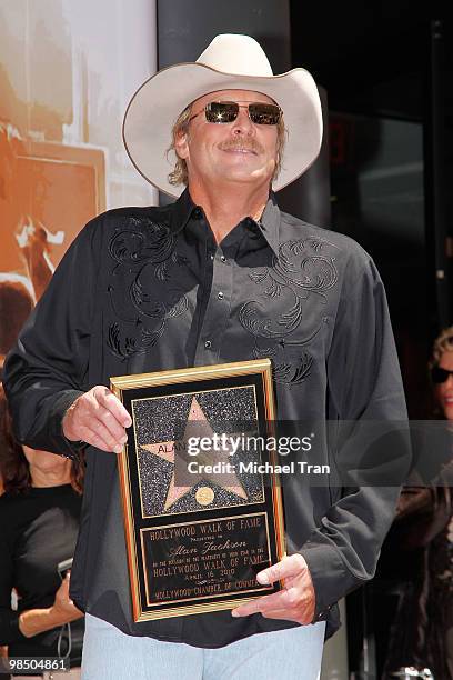 Country superstar Alan Jackson attends the Hollywood Walk Of Fame star ceremony honoring him held on April 16, 2010 in Hollywood, California.