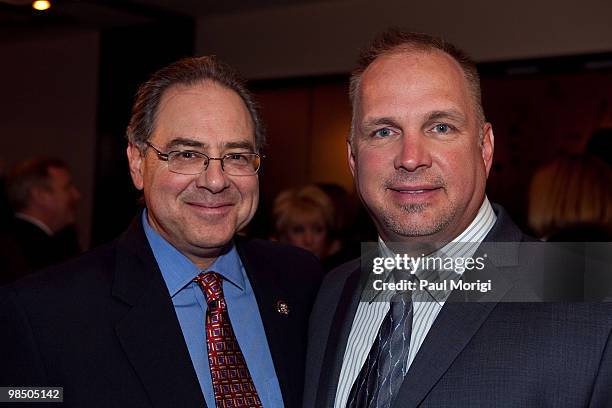 Rep. Paul Hodes and honoree Garth Brooks at the GRAMMYs on the Hill awards at The Liaison Capitol Hill Hotel on April 14, 2010 in Washington, DC.