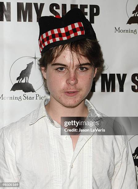 Actor Aidan Mitchell attends the premiere of "In My Sleep" at ArcLight Cinemas on April 15, 2010 in Hollywood, California.