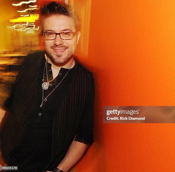 Former American Idol Danny Gokey volunteers ar part of The American Idol Gives Back Program at The Three Square Food Bank on April 16, 2010 in Las...