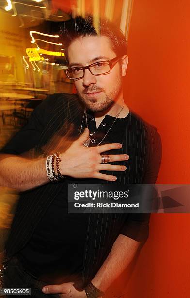 Former American Idol Danny Gokey volunteers ar part of The American Idol Gives Back Program at The Three Square Food Bank on April 16, 2010 in Las...