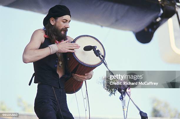 Mick Fleetwood of Fleetwood Mac performs live at The Oakland Coliseum 1975 in Oakland, California.