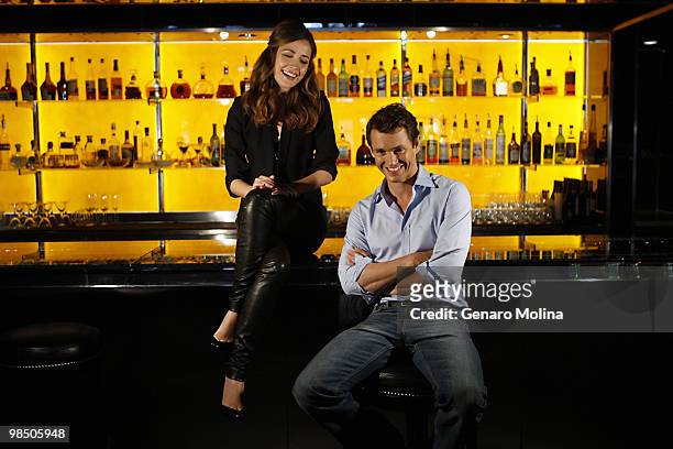 Actors Rose Byrne and Hugh Dancy are photographed at the SLS Hotel in Beverly Hills on July 8, 2009 for the Los Angeles Times. CREDIT MUST READ:...