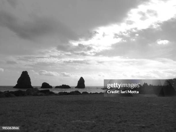 acitrezza seascape - acitrezza stock pictures, royalty-free photos & images