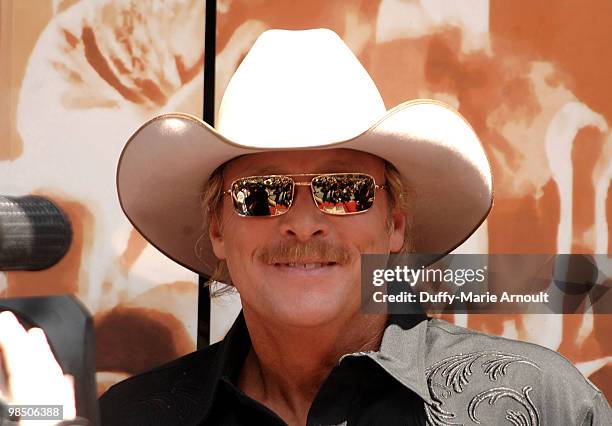 Country Singer Alan Jackson is honored with a star on the Hollywood Walk Of Fame on April 16, 2010 in Hollywood, California.